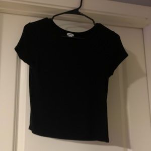 Black Crop top